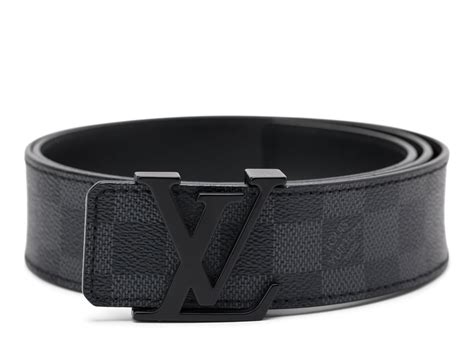 black and gray louis vuitton belt